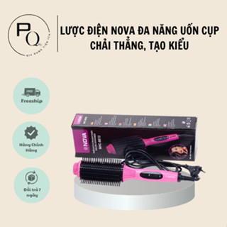 Lược Điện Chải Tóc Nova Tạo Kiểu Tóc Uốn Cúp Cụp Xoay Tròn Chuyên Nghiệp