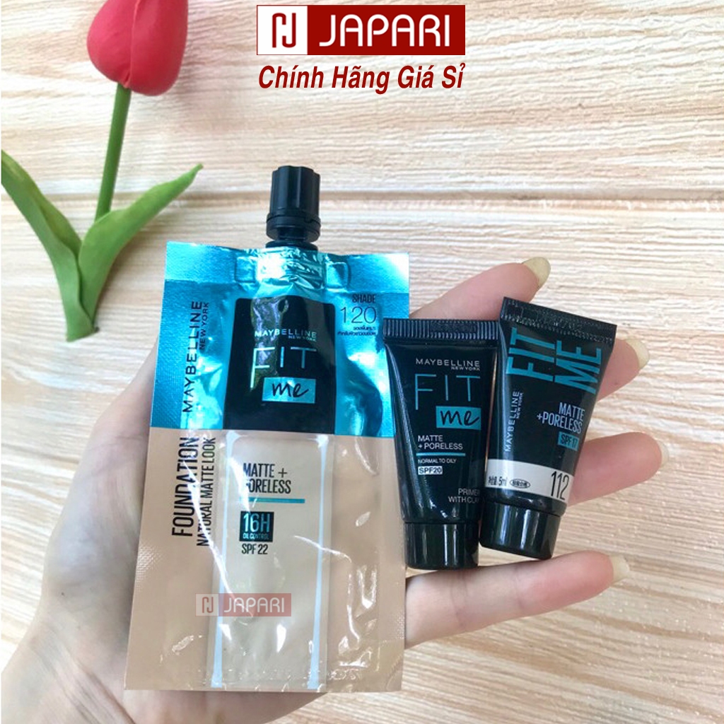 Kem Nền Maybelline Fit Me Mini Size - Kem Lót Maybeline BB Cream Kiềm Dầu Lâu Trôi - Đồ Trang Điểm Makeup Japari
