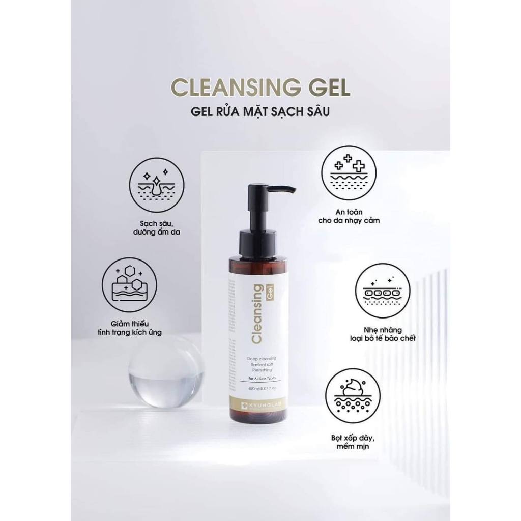 Rửa Mặt Kyung Lab Cleansing Gel 150ml , Nước Tẩy Trang Kyung Lab Cleansing Water 300ml