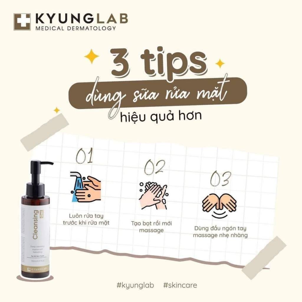 Rửa Mặt Kyung Lab Cleansing Gel 150ml , Nước Tẩy Trang Kyung Lab Cleansing Water 300ml