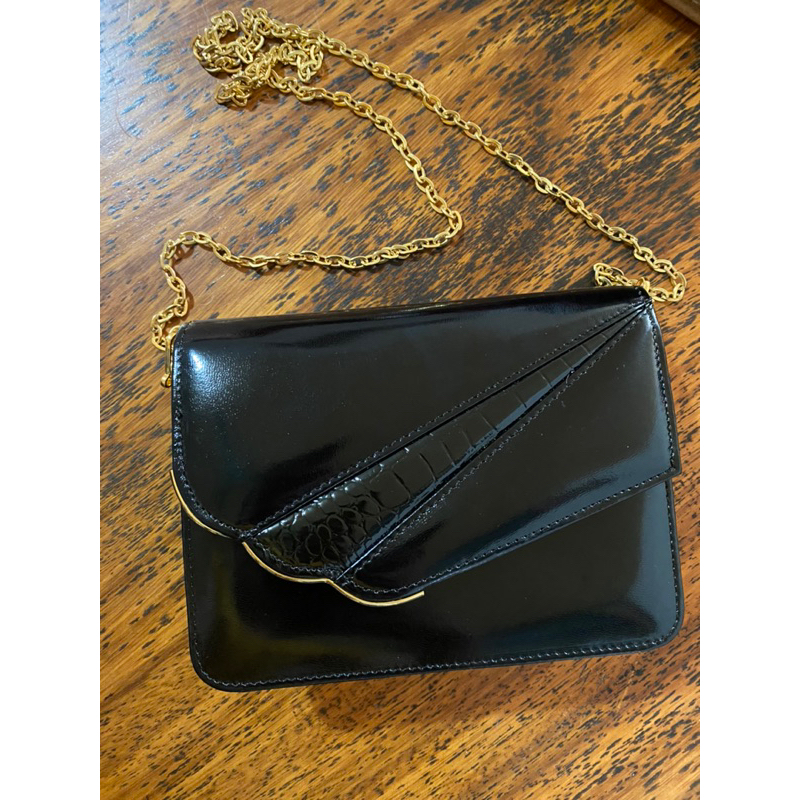 Túi đeo chéo da thật