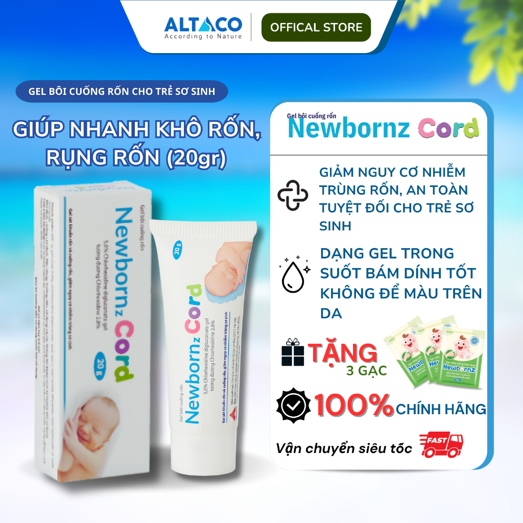 Gel vệ sinh rốn cho trẻ sơ sinh Newbornz Cord 20g