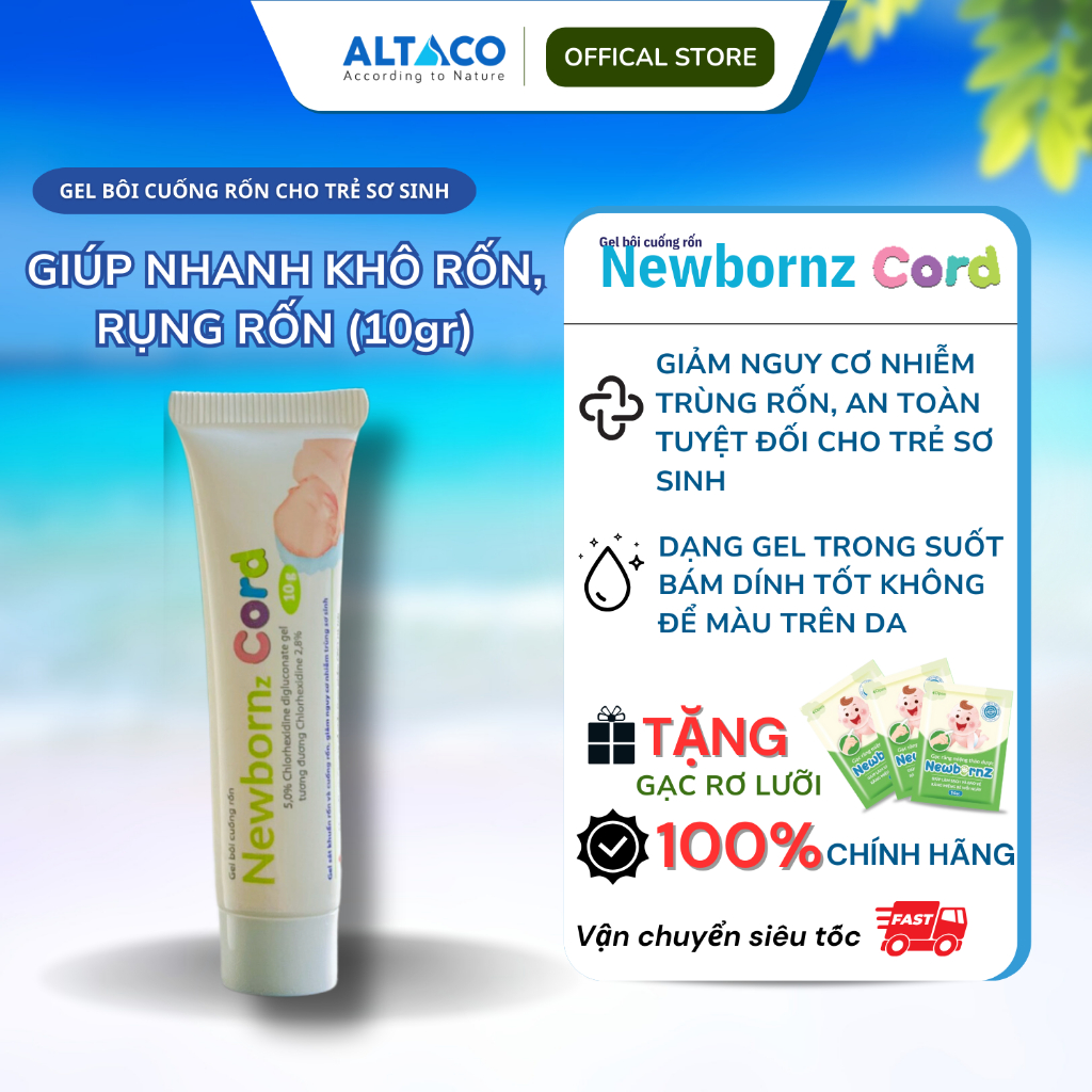 Gel vệ sinh rốn cho trẻ sơ sinh Newbornz Cord 10g
