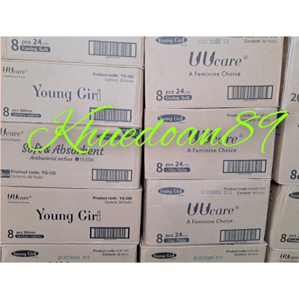 Băng vệ sinh UUcare Singapore Young Girl ban đêm 36cm
