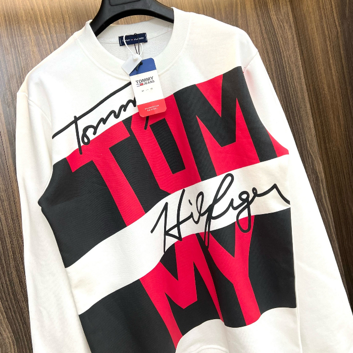 FULL mẫu Áo nỉ Tommy in hình thiết kế hot trend Nam Nữ Thu Đông 2023