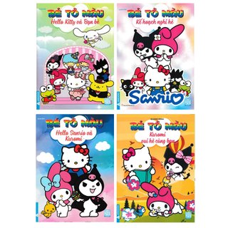 Sách - combo bé tô màu hello kitty và bạn bè - abb