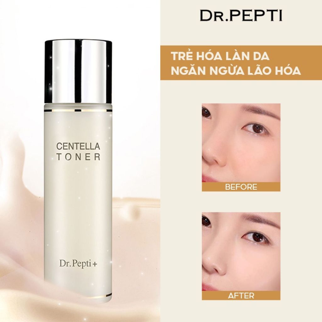 NƯỚC HOA HỒNG DƯỠNG DA CĂNG BÓNG DR.PEPTI CENTELLA TONER 180ML