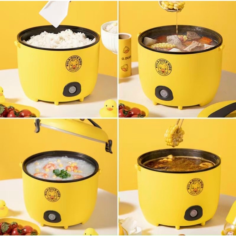 Nồi Lẩu Mini 18cm Kèm Giá Hấp Inox, Nồi Lẩu Gia Đình Chống Dính Vân Đá Có Thể Chiên, Xào, Hầm