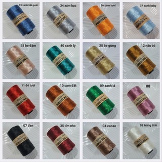 Sợi Ribbon dệt dẹp bóng 2mm