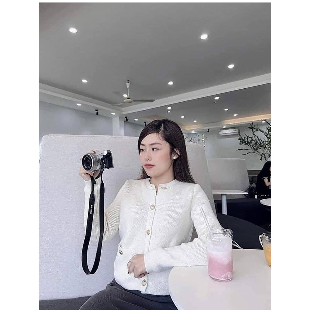 ÁO KHOÁC CARDIGAN LEN ĐAN ZARA XUẤT NỮ MÀU KEM - 3991/118