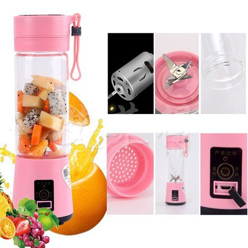 Máy Xay Sinh Tố Cầm Tay Đa Năng 6 Lưỡi - Máy Xay Hoa Qủa Sạc Điện