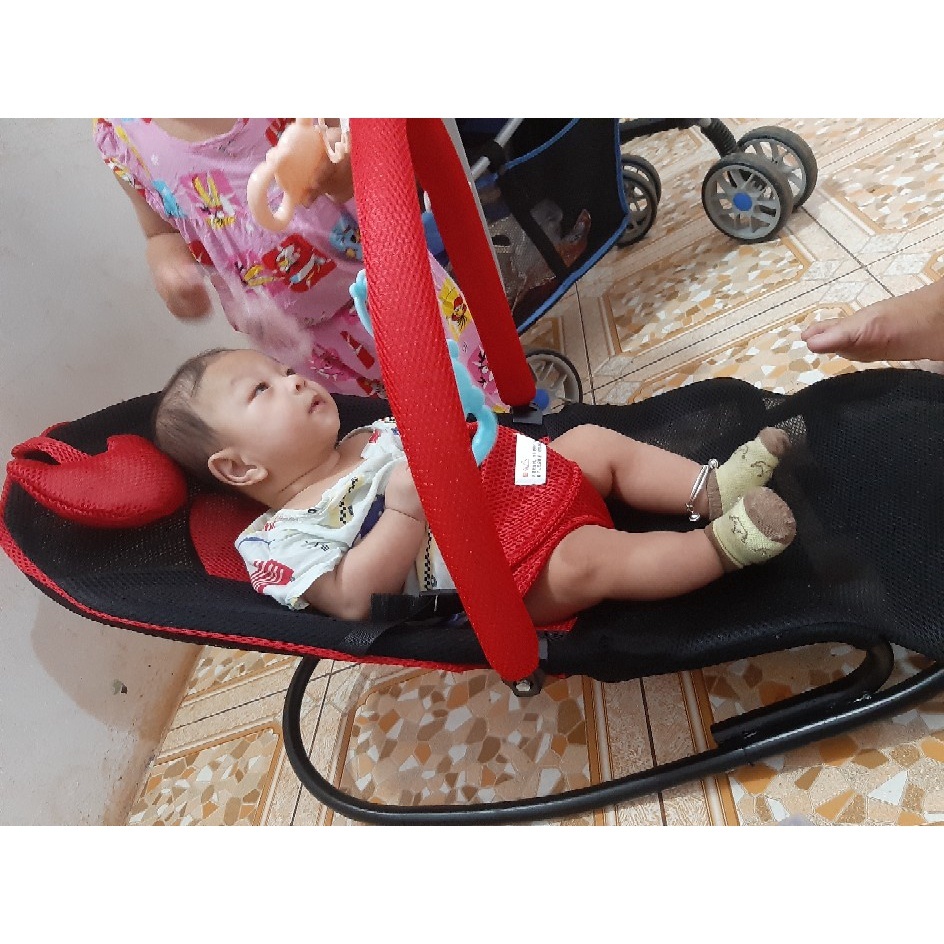 [MUA GHẾ TẶNG YẾM] Ghế bập bênh cho bé NEMO STORE xe nhún có đồ chơi cho trẻ sơ sinh, nôi cũi nằm ngủ ăn dặm chơi
