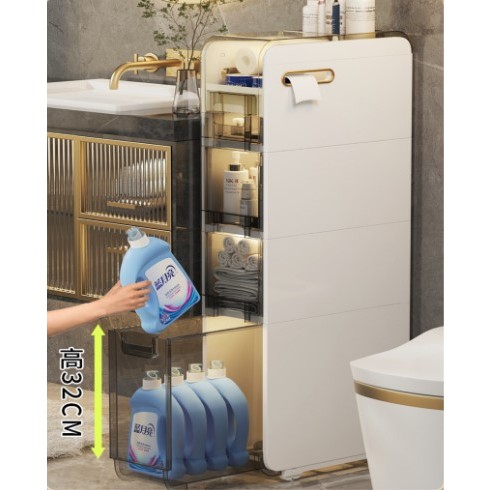 Tủ nhà tắm Tủ để đồ Cao cấp chống nước chống bụi ngăn kéo rộng bánh xe tiện lợi Bảo hành 5 năm
