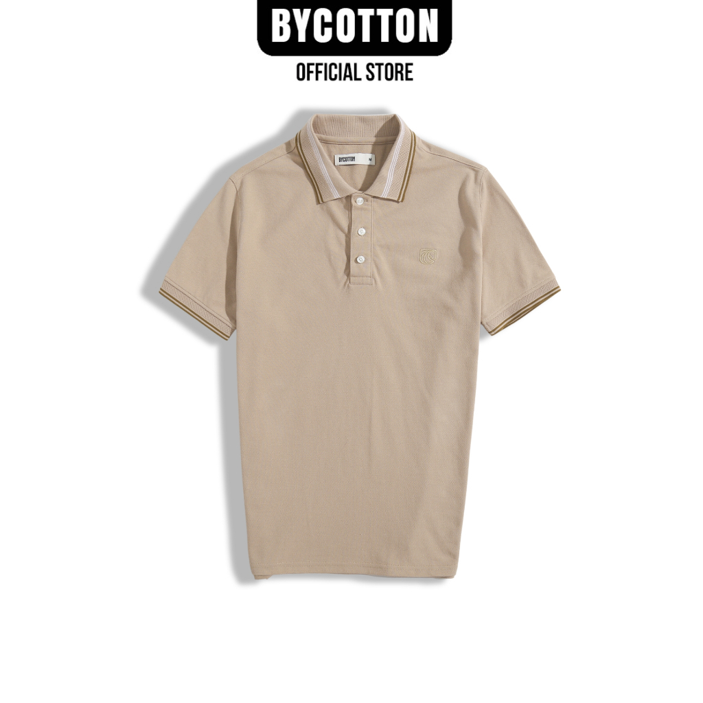 [Mã BYCO50PP giảm ngay 50% đơn 0K] Áo Thun Nam Cao Cấp Polo Premium Basic Coffee Bo Tổ Ong BY COTTON