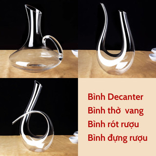 Bình Decanter, Bình thở rượu vang, bình rót rượu vang phong cách hiện đại