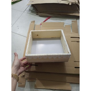Khay gỗ vuông, chữ nhật có ren dùng làm khay hoa quả, khay bánh kẹo...