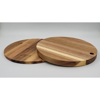 Thớt gỗ keo hình tròn đường kính 25cm dày 2cm giá 30k