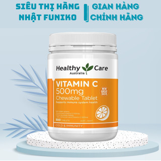 Viên uống vitamin C Orihiro healthy care 500mg 500 viên trắng da, tăng sức đề kháng dạng viên ngậm