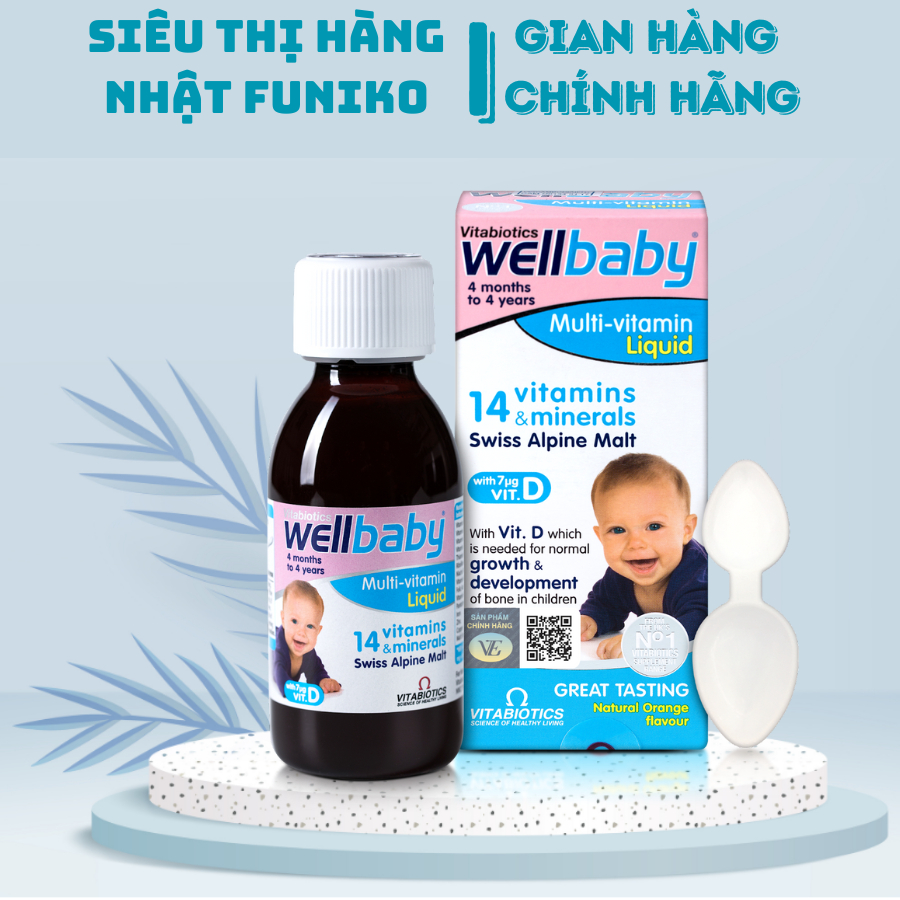 Vitamin tổng hợp wellbaby orihiro cho bé giúp hỗ trợ tăng cường đề kháng