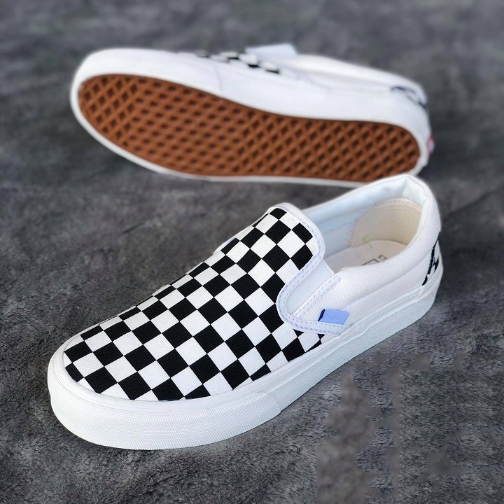 Giày Thể Thao 𝐕𝐀𝐍𝐒 Vaul Lười Caro Cực Hot 2022