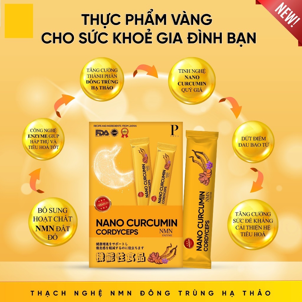 Thạch nghệ NMN vị chuối Daily Curcumin 247