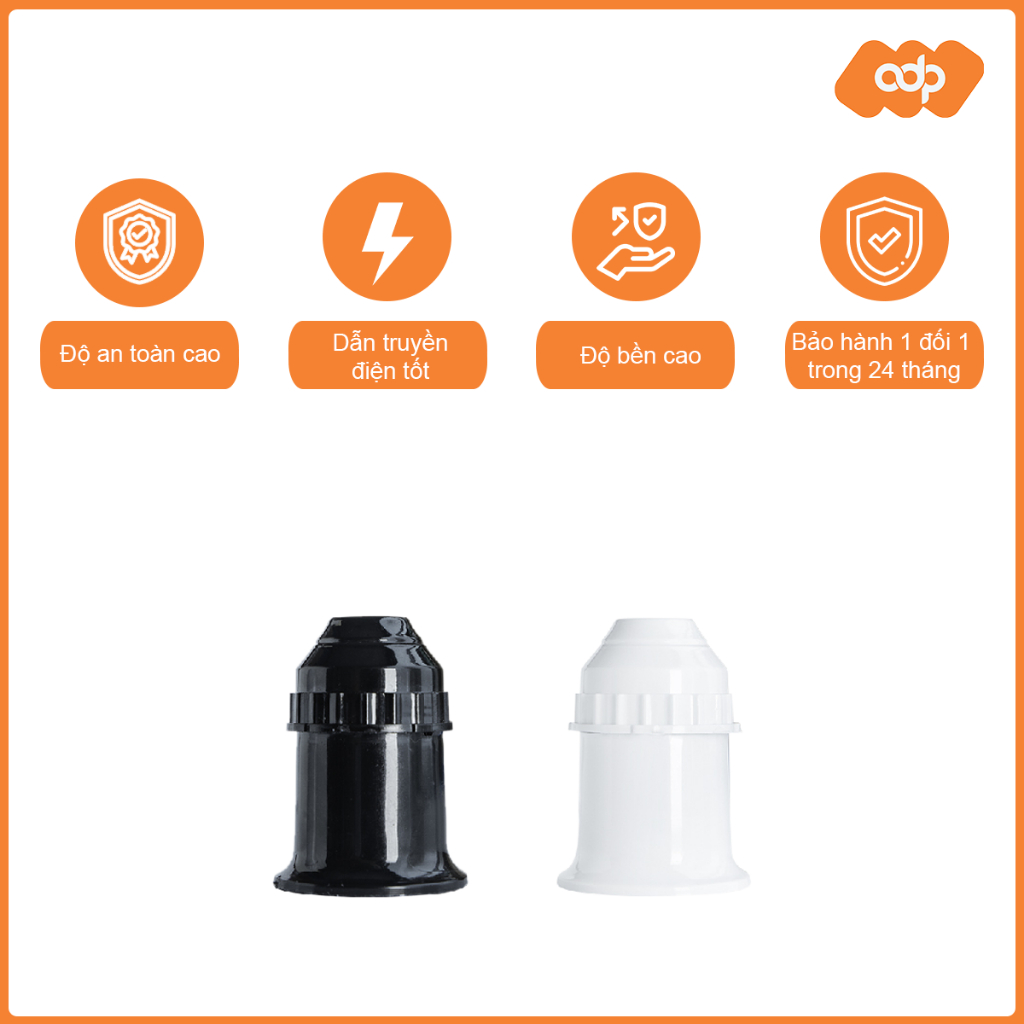 Đui Đèn Xoáy E27 TLC Lighting Thông Dụng, Chịu Nhiệt Tốt
