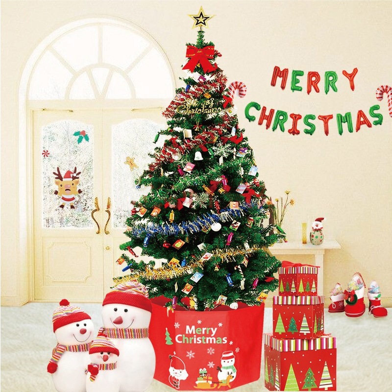 Cây Thông Noel 1m6 GWELL Đầy Đủ Phụ Kiện - Cây Thông Noel Lá Dày, Loại Đẹp Đi Kèm Đèn Trang Trí Giáng Sinh