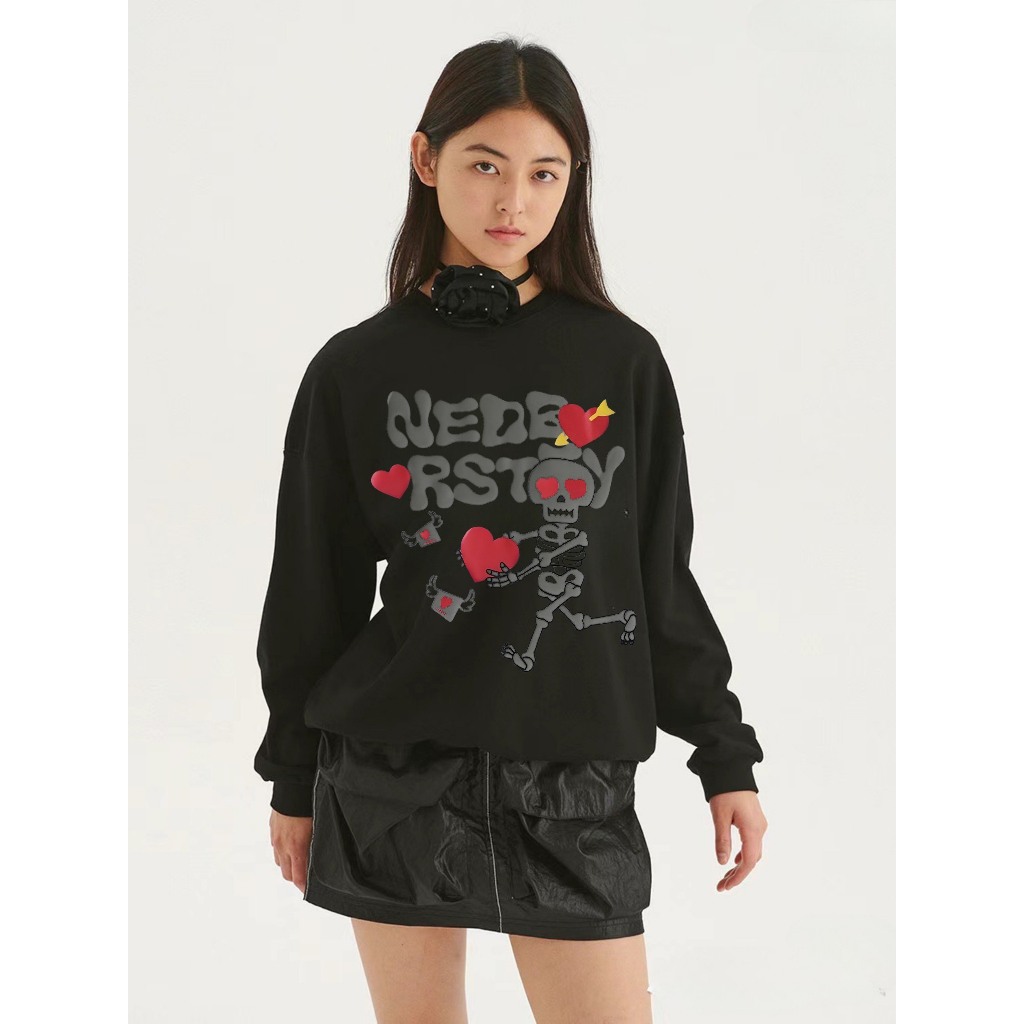Áo Sweater Nỉ Dày Dặn Skeleton The Sommet 03