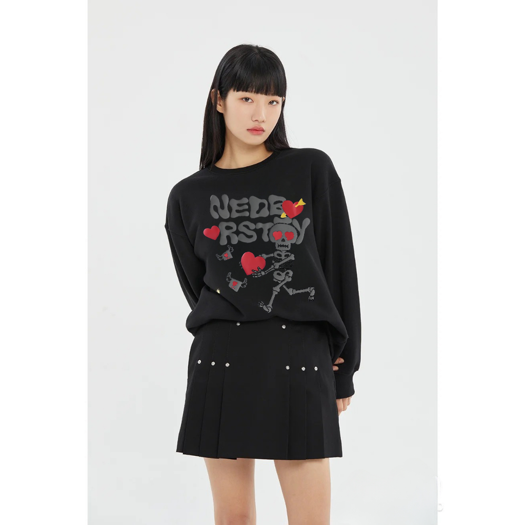 Áo Sweater Nỉ Dày Dặn Skeleton The Sommet 03