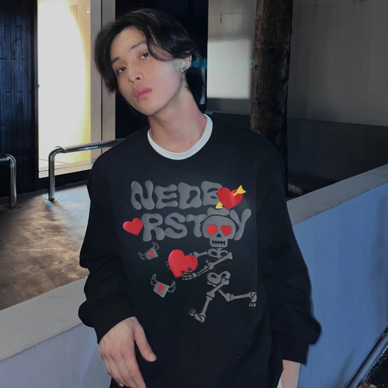 Áo Sweater Nỉ Dày Dặn Skeleton The Sommet 03