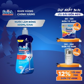 Nước Làm Bóng Chén Bát Finish Rinse & Shine Aid - chai 500ML