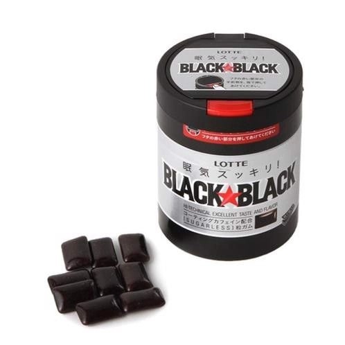 Kẹo singum cao su ít đường Lotte Black Black 140g