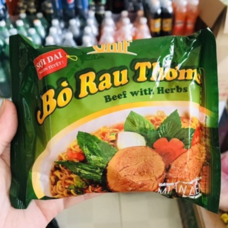Combo 5 gói mì bò rau thơm 72g