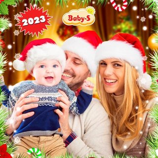 Nón Noel cho bé 0-12 tuổi Baby-S, Mũ Noel họa tiết trơn đơn giản vô cùng xinh xắn – SNOEL017