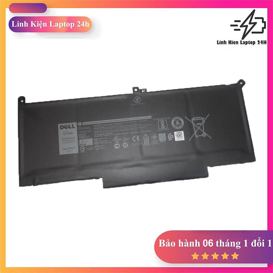 Pin Dùng Cho ZIN Laptop Dell Latitude 7280 7290 7390 7480 E7280 E7390 E7480 E7490 F3YGT 0F3YGT DM3WC
