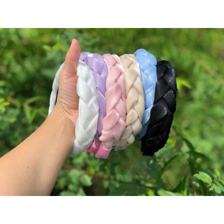 ⭐Băng đô⭐ Băng đô cài tóc dễ thương thắt rết phi lụa đính cườm