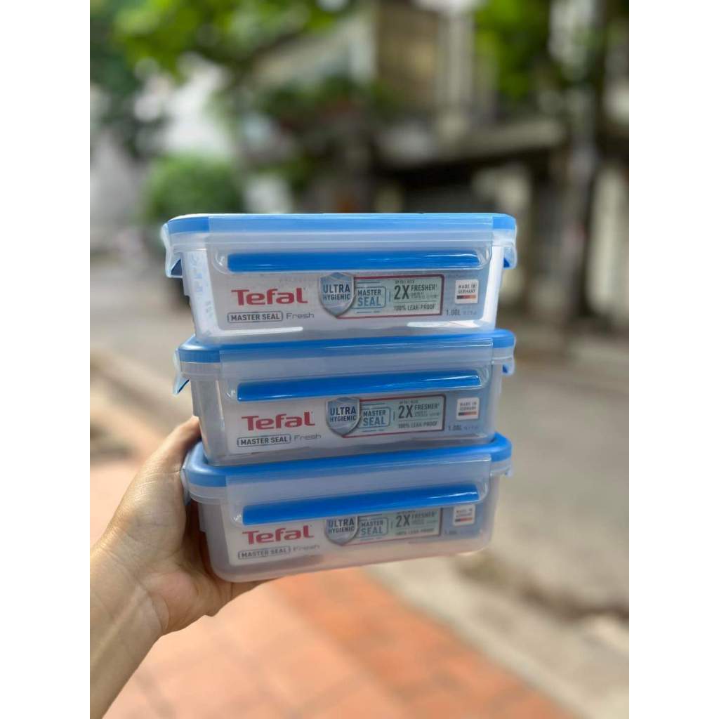 Hộp nhựa vuông Tefal Masterseal Fresh - xanh
