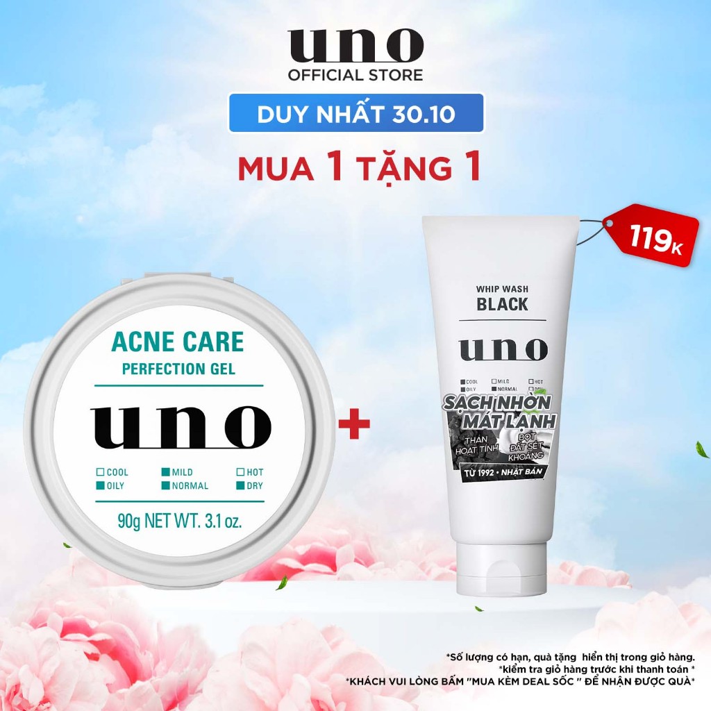Gel Dưỡng Ẩm Ngừa Mụn Dành Cho Nam UNO Acne Care 90g