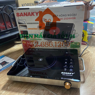 Bếp hồng ngoại sanaky snk-2524hgn dùng cho mọi loại nồi bảo hành 12 tháng