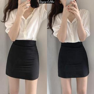 Chân váy bigsize nữ dáng ngắn công sở có túi chất vải mềm mại co giãn stye thanh lịch siêu tôn dáng cho nàng Chuppy CVA