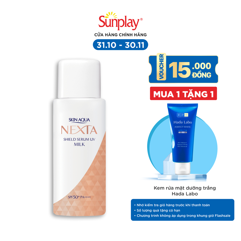 Sữa serum chống nắng Skin Aqua Nexta Shield Serum UV Milk SPF50+ PA++++ 50g