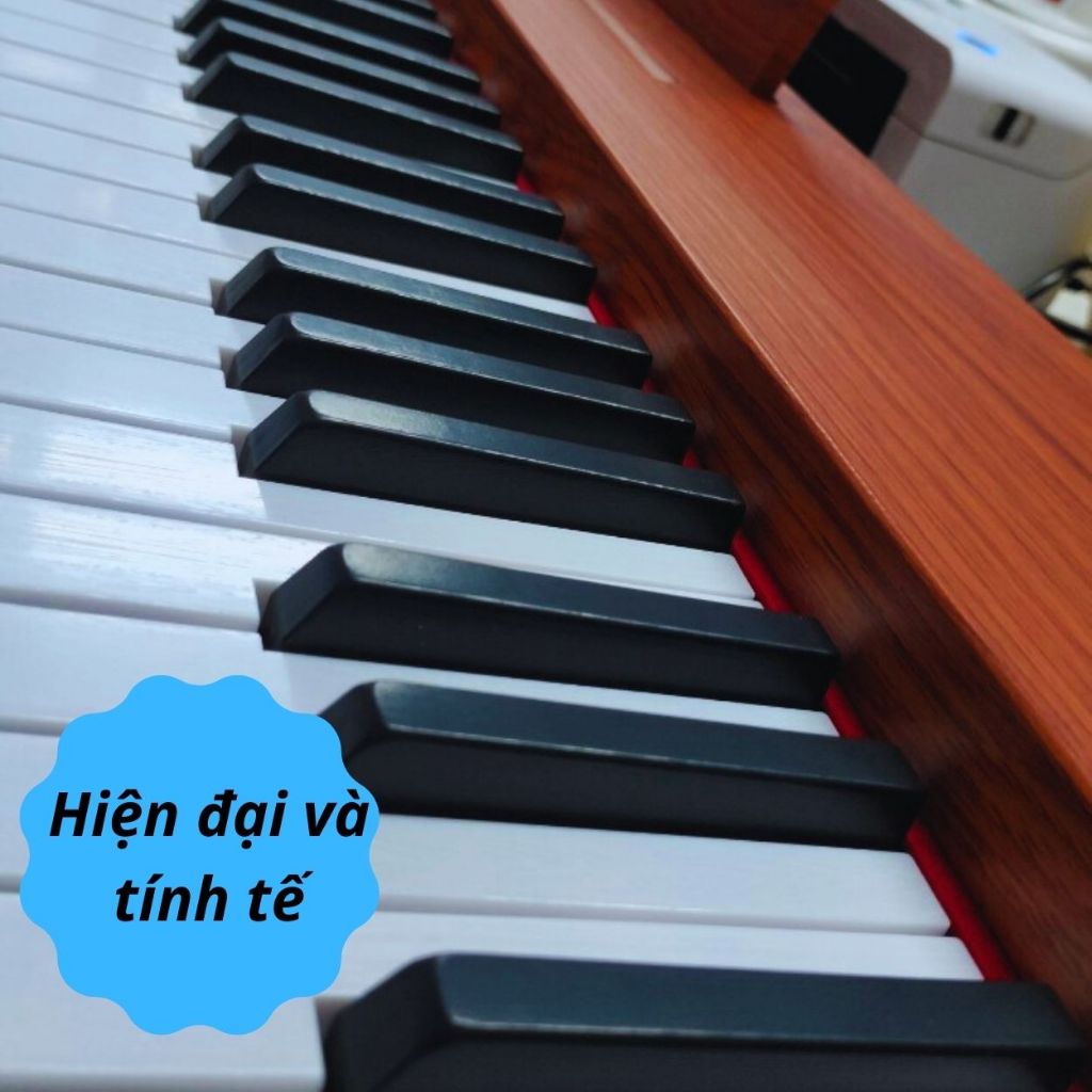 Đàn Piano Gỗ Điện Tử 88 Phím Kèm Chân Đỡ Kim Loại Và Sạc Nhanh - Đồ Chơi Trẻ Em
