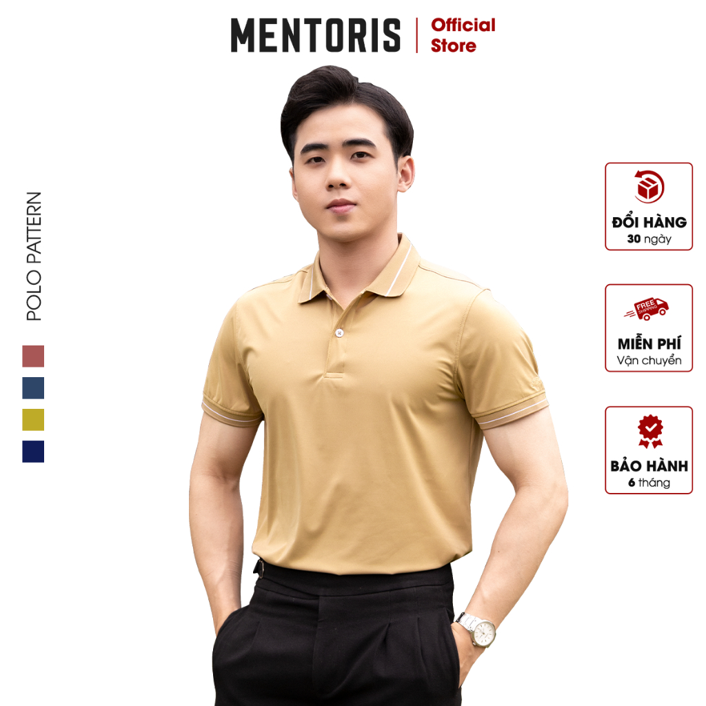 Áo Polo Nam Mentoris, Mẫu Sọc Cao Cấp, bản Polo Premium Basic, Dễ Phối Đồ, Mẫu Mới Nhất 2023 MPL30
