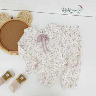 Set quần áo dài tay cotton len