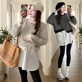 Áo bầu thu đông chất da cá mềm đẹp thiết kế họa tiết kẻ phối sơ mi siêu xinh    AD139