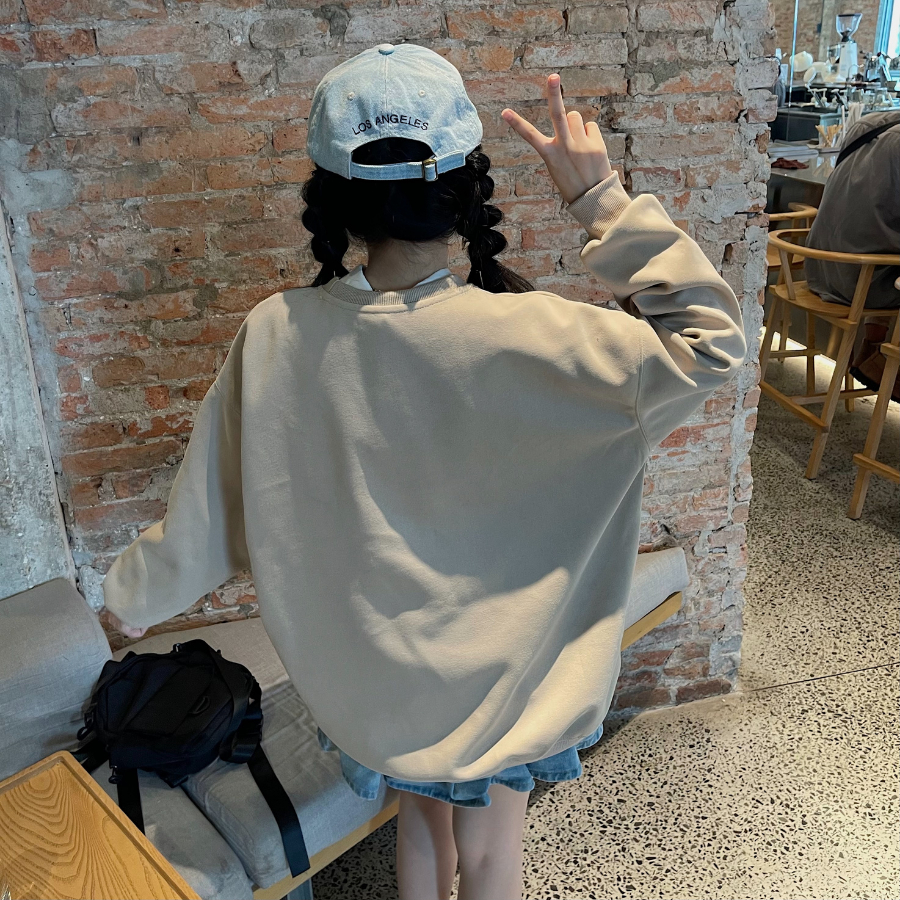 Áo sweater nữ form rộng chất vải 2 da mịn dày dặn ONIEN 10630 - Jemcloset