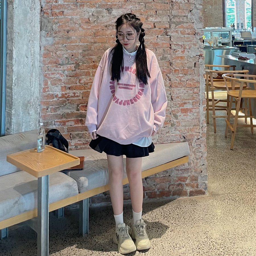 Áo sweater nữ form rộng chất vải 2 da mịn dày dặn ONIEN 10630 - Jemcloset