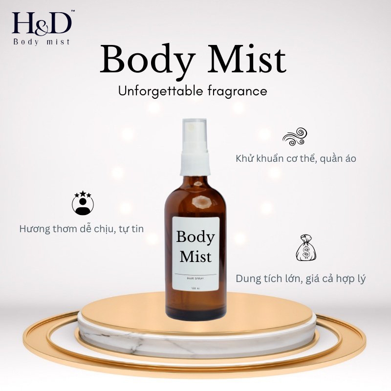 Body Mist Victoria’s Secret Midnight Bloom xịt thơm toàn thân HD Body mist bí ẩn 10ML/30ML/75ML