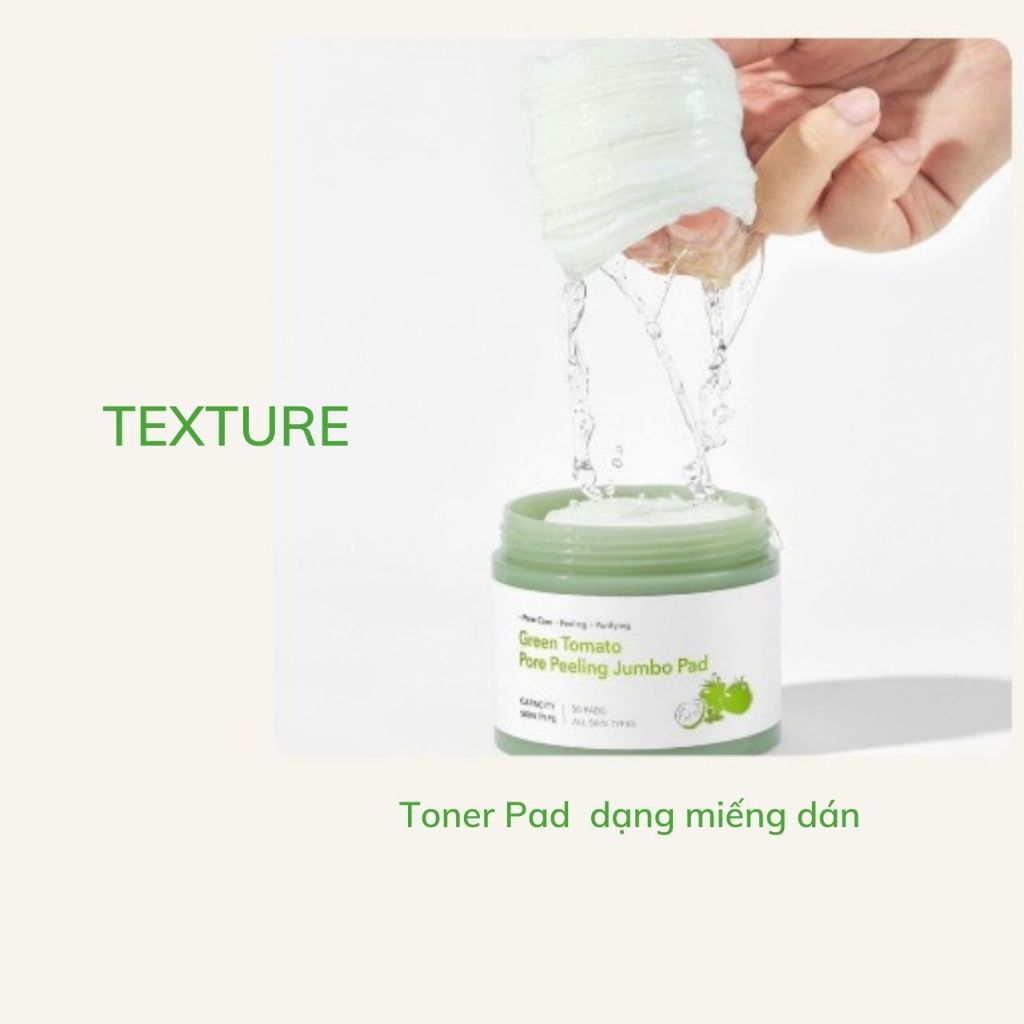 Toner Sungboon Editor Green Tomato Pore Peeling Jumbo Pad 180ml 60 pads Toner Cà Chua Xanh Dạng Miếng Dán