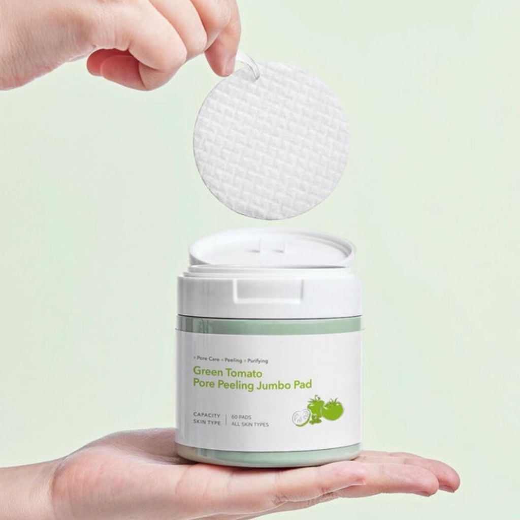 Toner Sungboon Editor Green Tomato Pore Peeling Jumbo Pad 180ml 60 pads Toner Cà Chua Xanh Dạng Miếng Dán